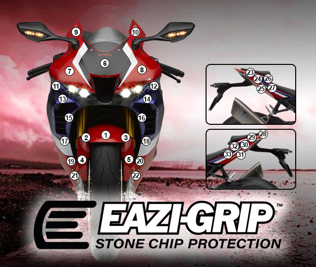 Eazi-Grip Stone Chip Protection Kit | Clear - Gloss | Honda CBR 1000 RR-R 2020>Current -  Shop name