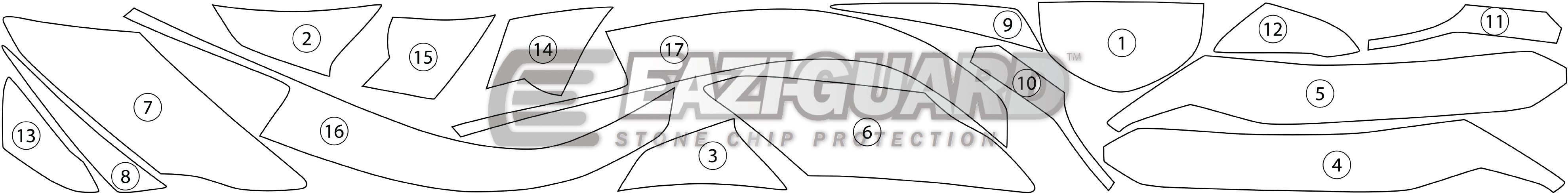 Eazi-Grip Stone Chip Protection Kit | Clear - Gloss | Kawasaki ER-6F 2012>2016 -  Shop name