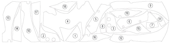 Eazi-Grip Stone Chip Protection Kit | Clear - Gloss | Yamaha YZF-R7 2021>Current -  Shop name