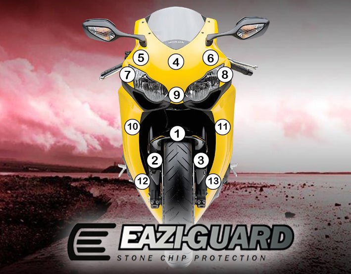 Eazi-Grip Stone Chip Protection Kit | Clear - Matte | Honda CBR 1000 RR 2008>2011 -  Shop name