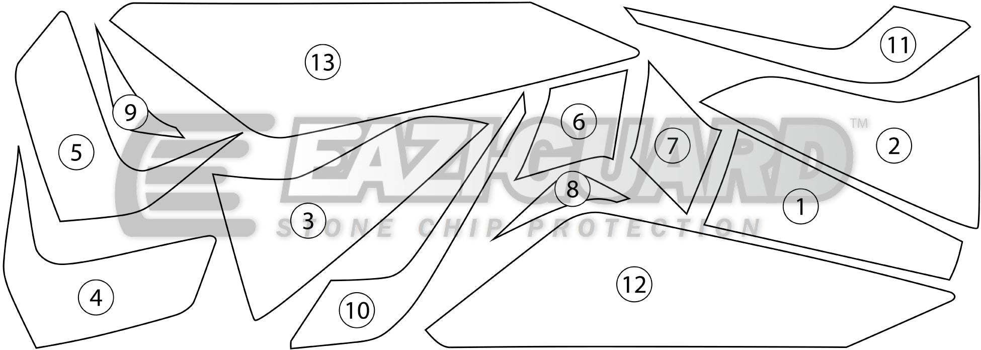 Eazi-Grip Stone Chip Protection Kit | Clear - Matte | KTM 790 Duke 2018>Current -  Shop name