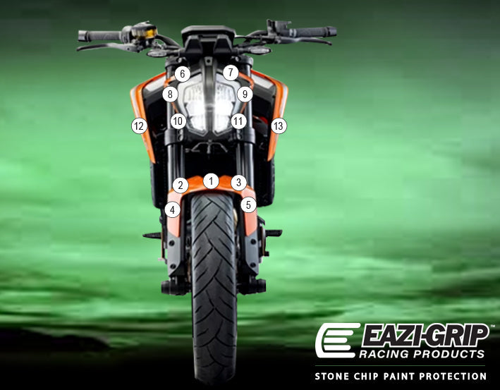 Eazi-Grip Stone Chip Protection Kit | Clear - Matte | KTM 890 Duke 2020>Current -  Shop name