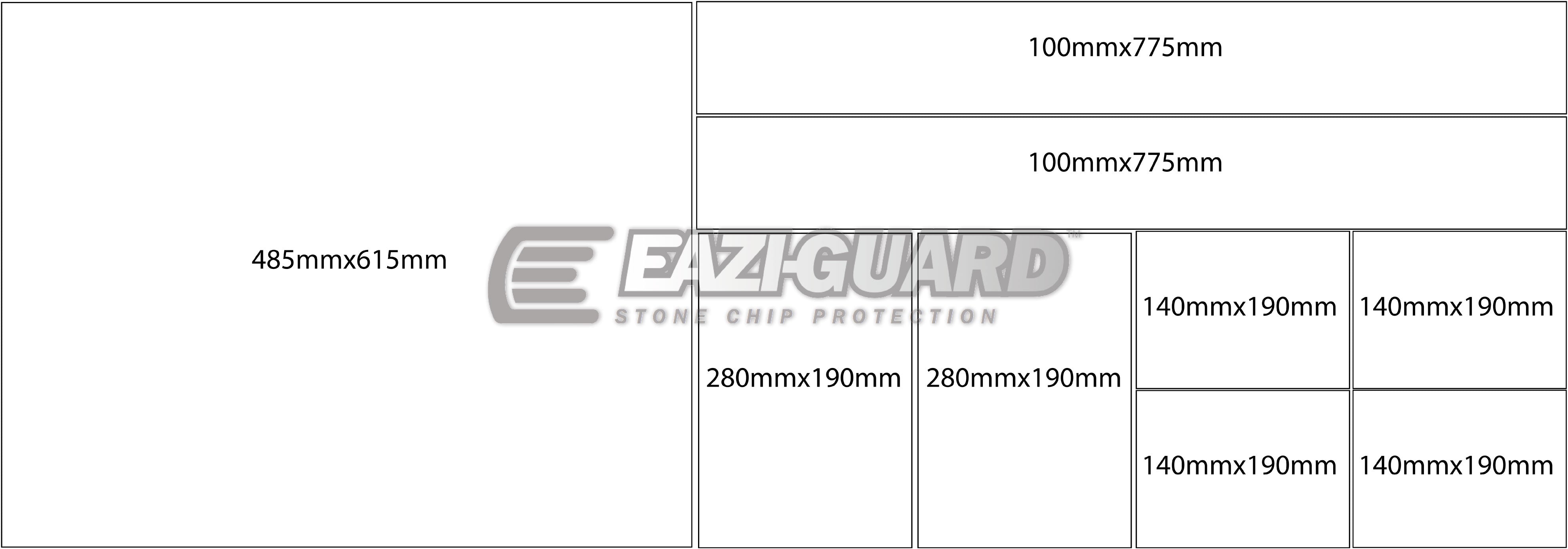 Eazi-Grip Stone Chip Protection Kit | Clear - Matte | Large-Paint Protection-Pyramid Motorcycle Accessories