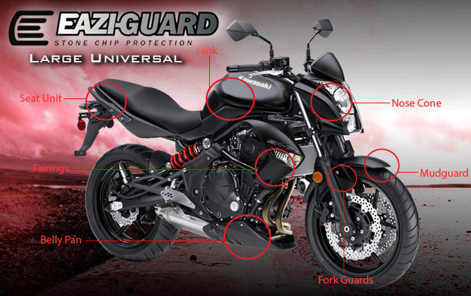 Eazi-Grip Stone Chip Protection Kit | Clear - Matte | Large-Paint Protection-Pyramid Motorcycle Accessories