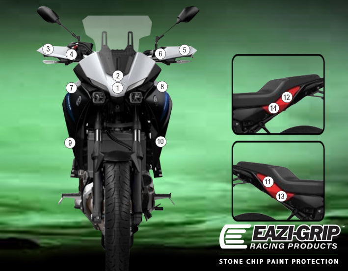 Eazi-Grip Stone Chip Protection Kit | Clear - Matte | Yamaha Tracer 7 GT 2021>Current -  Shop name