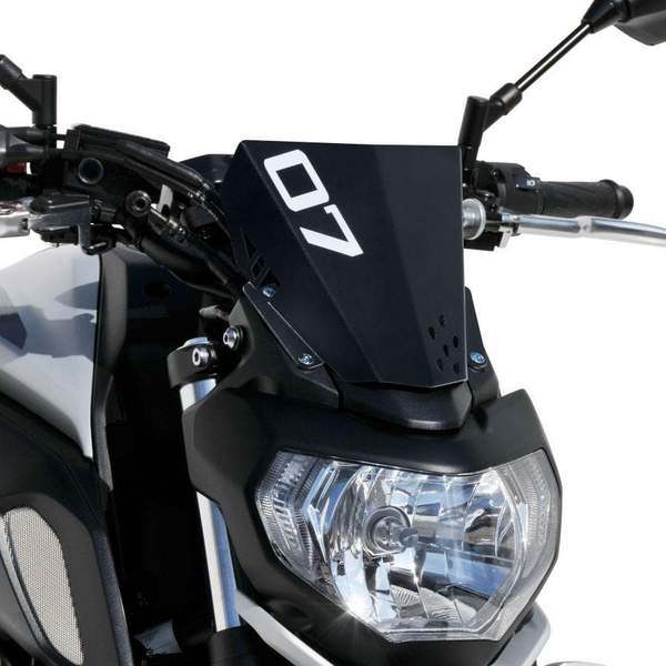 Ermax Aluminium Fly Screen | Black | Yamaha MT-07 2018>2019 -  Shop name