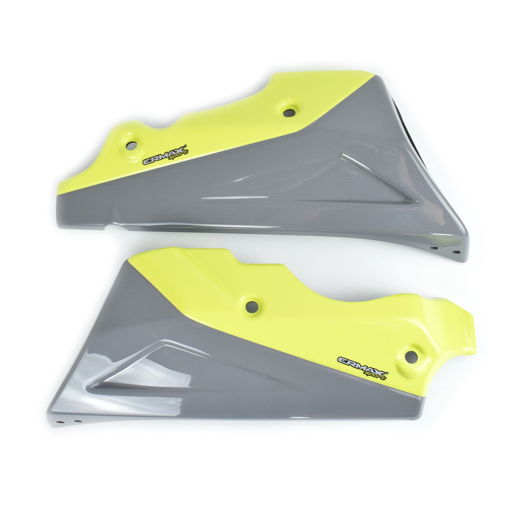 Ermax Belly Pan | Gloss Grey/Gloss Yellow (Nimbus Grey/Night Fluo Yellow) | Yamaha MT-09 2017>2018 -  Shop name