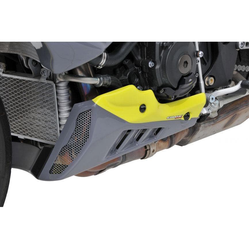 Ermax Belly Pan | Gloss Grey/Gloss Yellow (Nimbus Grey/Night Fluo Yellow) | Yamaha MT-10 2016>2017-Belly Pans-Pyramid Motorcycle Accessories