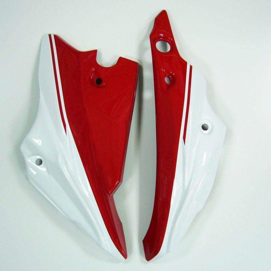 Ermax Belly Pan | Gloss White/Gloss Red (Ross White/Millenium Red) | Honda CB 500 F 2016>2017 -  Shop name