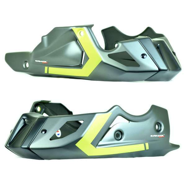 Ermax Belly Pan | Matte Metallic Grey/Gloss Yellow (Night Fluo Grey/Fluo Yellow) | Yamaha MT-07 2018>2020 -  Shop name