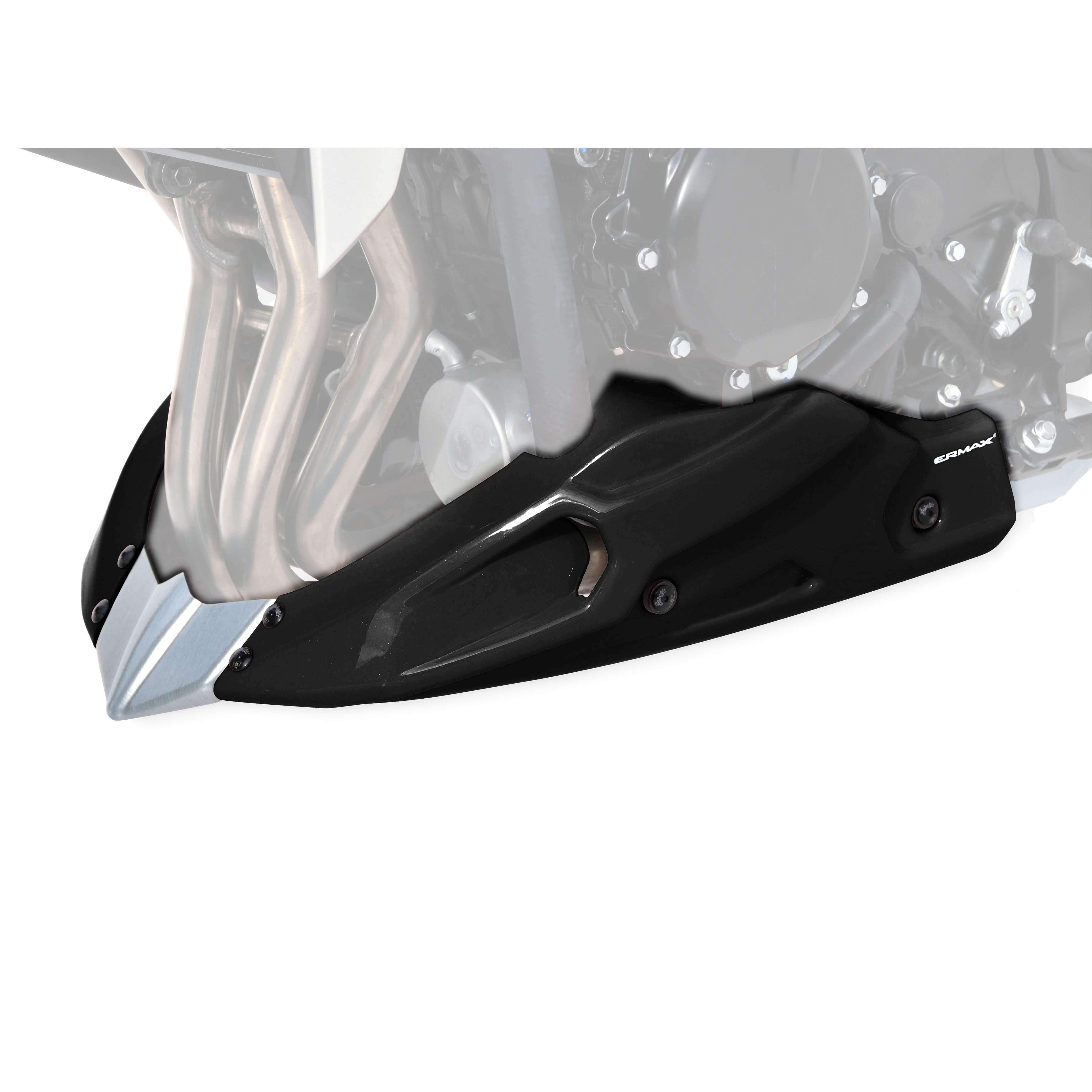 Ermax Belly Pan | Metallic Black (Glass Sparkle Black) | Suzuki GSR 750 2011>2013-E890458A04-Belly Pans-Pyramid Plastics