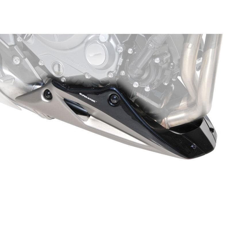 Ermax Belly Pan | Metallic Grey/Metallic Black (Raw Titanium/Spark Black) | Kawasaki Z 650 2017>2017 -  Shop name