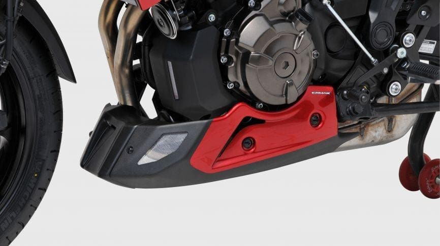 Ermax Belly Pan | Metallic Red/Matte Black (Radical Red/Matte Black) | Yamaha Tracer 700 2016>2019 -  Shop name