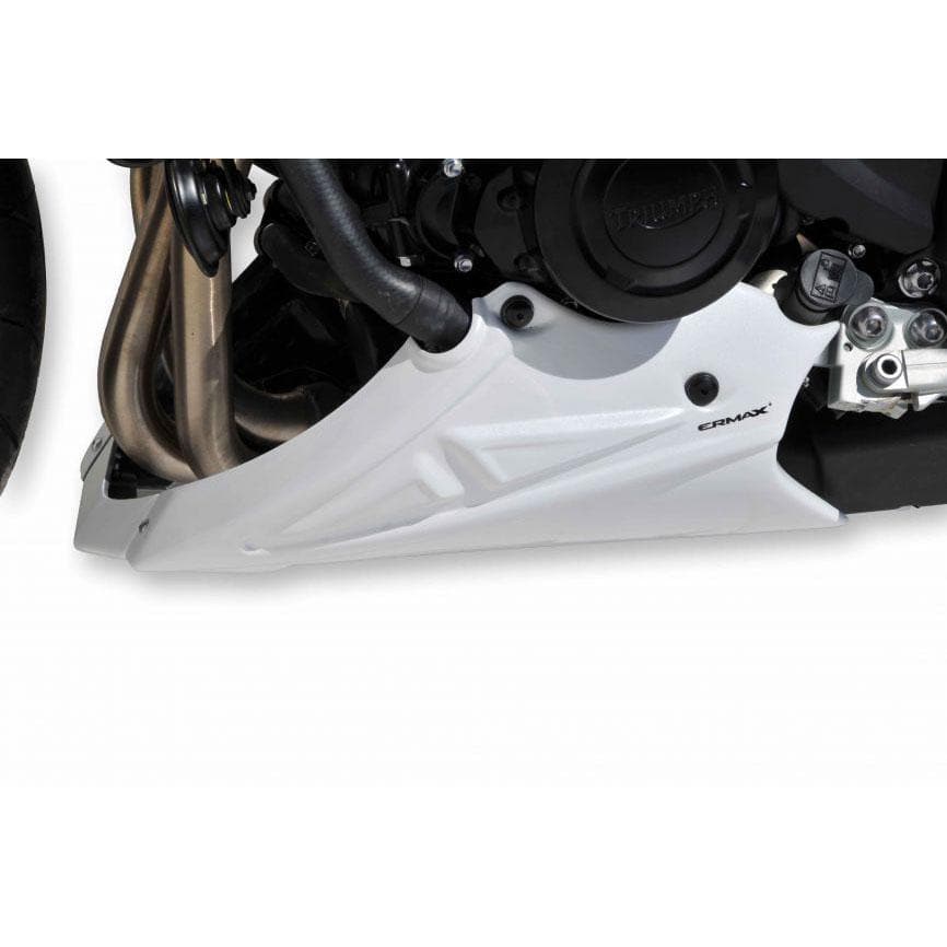 Ermax Belly Pan | Metallic White (Crystal White) | Triumph Street Triple 675 R 2013>2015-E892112034-Belly Pans-Pyramid Motorcycle Accessories