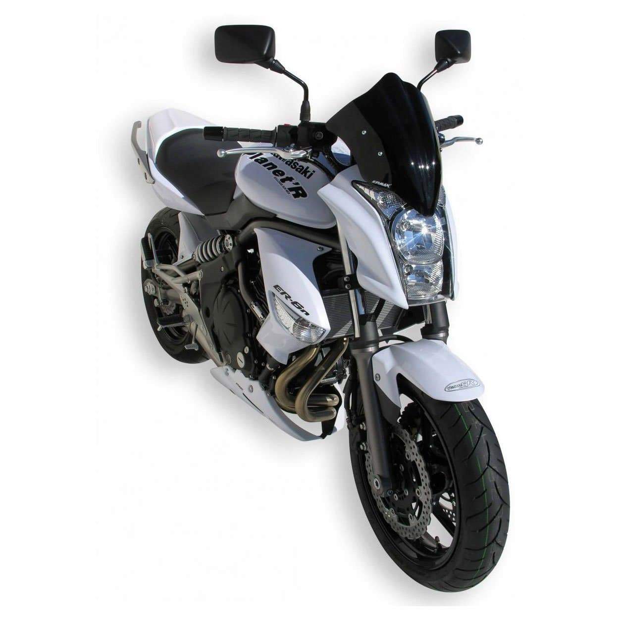 Ermax Belly Pan | Metallic White (Pearl Stardust White) | Kawasaki ER-6N 2009>2009-E890312071-Belly Pans-Pyramid Motorcycle Accessories