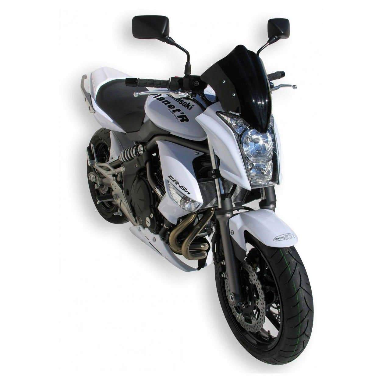 Ermax Belly Pan | Metallic White (Pearl Stardust White) | Kawasaki ER-6N 2009>2009-Belly Pans-Pyramid Motorcycle Accessories