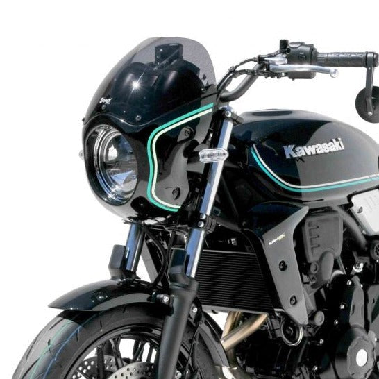 Ermax Cafe Racer Screen | Metallic Spark Black [660/15z ]/Green/Grey | Kawasaki Z 650 RS 2021>Current -  Shop name