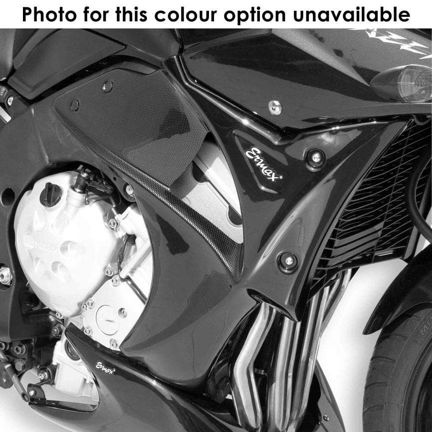 Ermax Fairing Lowers | Gloss Black (Diablo Black) | Yamaha FZ1 Fazer 2008>2015-Fairing Lowers-Pyramid Motorcycle Accessories