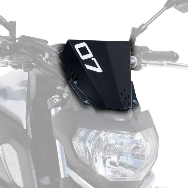 Ermax Fly Screen | Anodised Black | Yamaha MT-07 2018>2019-E0302ALY84-NO-Screens-Pyramid Motorcycle Accessories