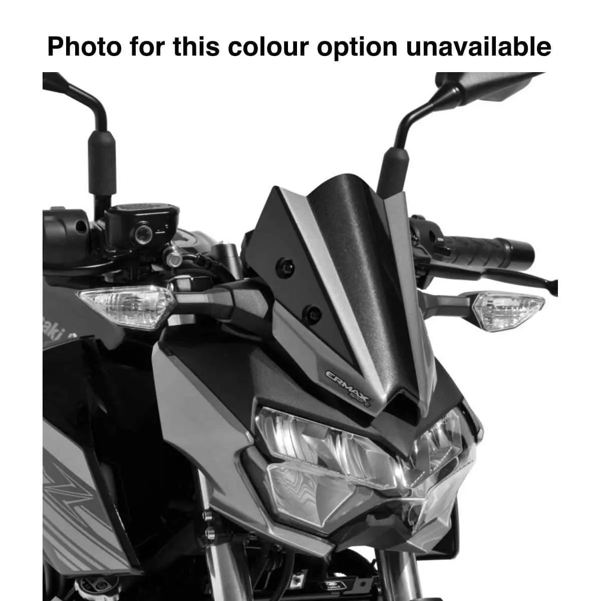 Ermax Fly Screen | Candy Cardinal Red/Metallic Flat Spark Black (739) | Kawasaki Z 400 2019>Current -  Shop name