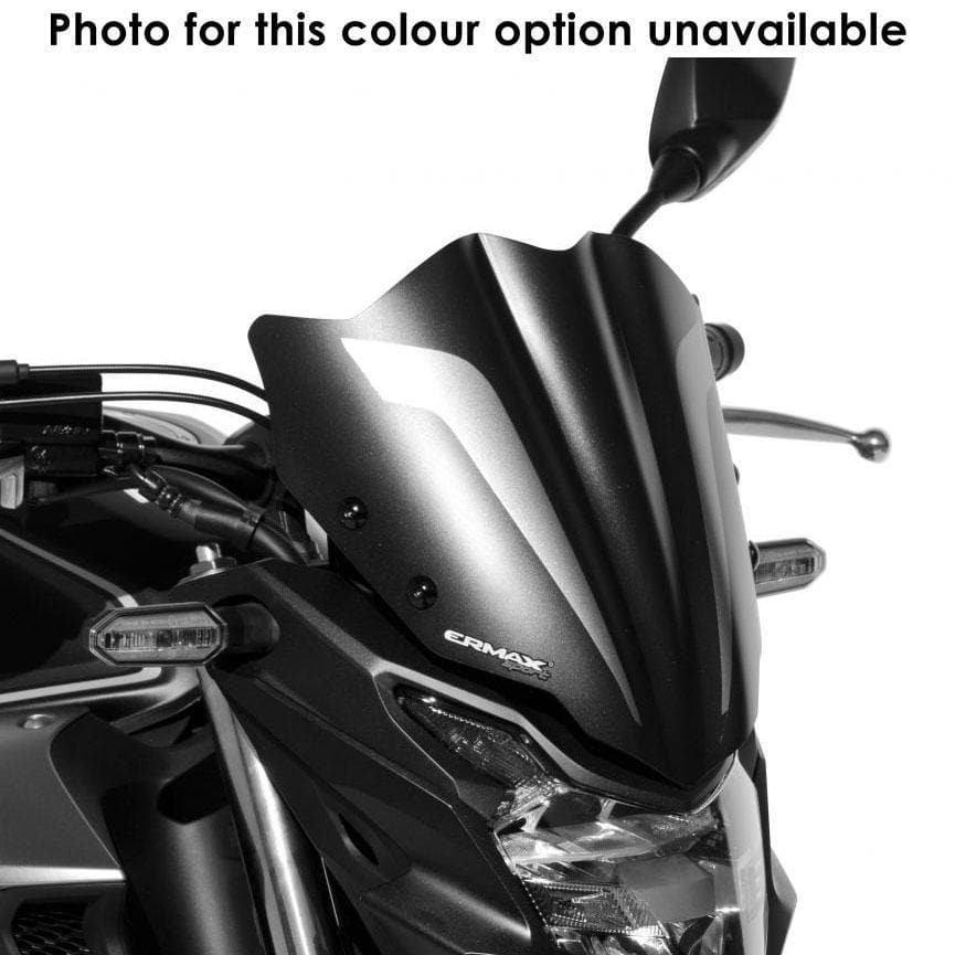 Ermax Fly Screen | Matte Metallic Black (Gunpowder Black) | Honda CB 500 F 2019>Current-E1501T02-73-Screens-Pyramid Motorcycle Accessories