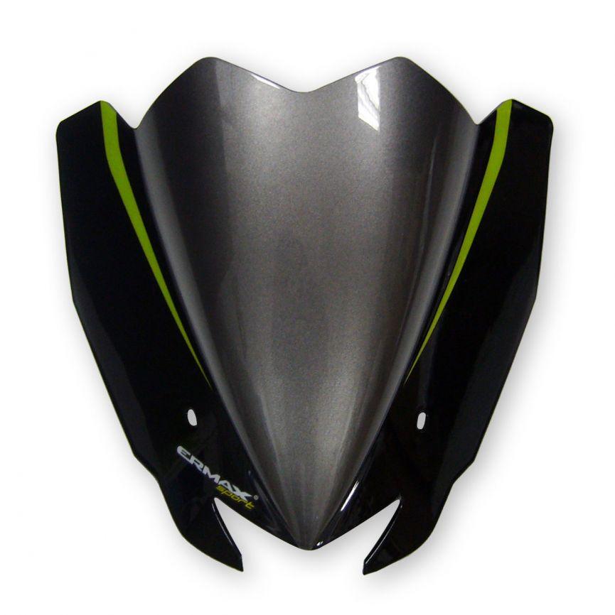 Ermax Fly Screen | Metallic Spark Black [660/15z ]/Grey Pearl Storm/Emerald Blazed Green [60r] | Kawasaki Z 1000 2014>2020 -  Shop name