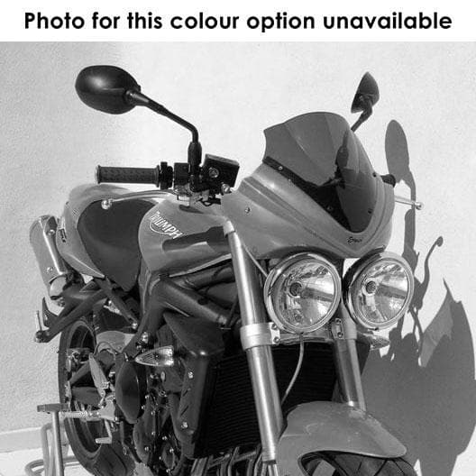 Ermax Fusion Nose Fairing | White with Dark Smoke Screen | Triumph Street Triple 675 2008>2010-Screens-Pyramid Motorcycle Accessories