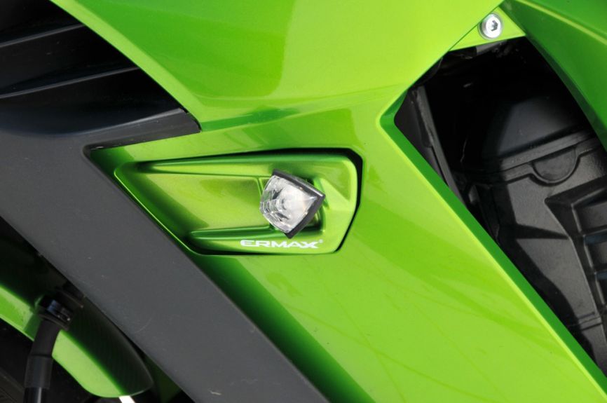 Ermax Grab Rail Cover Kit | Candy Lime Green 3 [51p] | Kawasaki Ninja 1000 2011>2016-E750322079-Grab Rail Covers-Pyramid Motorcycle Accessories