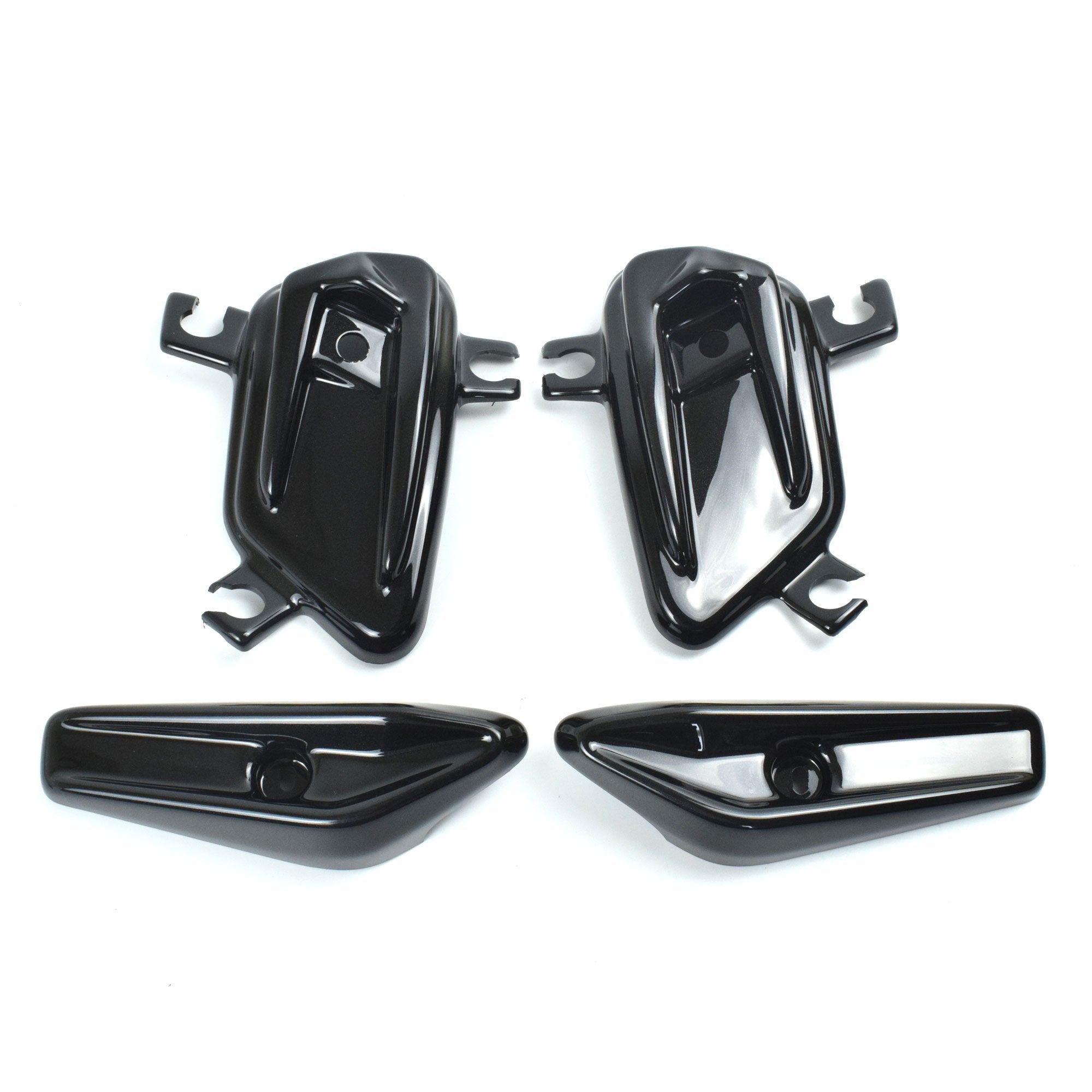 Ermax Grab Rail Cover Kit | Metallic Black (Metallic Spark Black) | Kawasaki Ninja 1000 2011>2016-E750367079-Grab Rail Covers-Pyramid Motorcycle Accessories