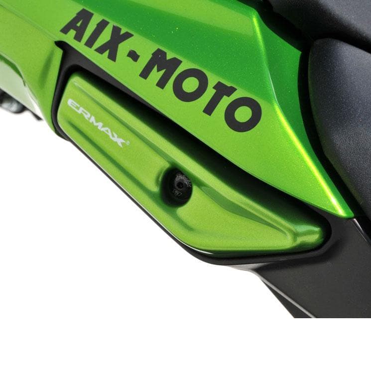 Ermax Grab Rail Cover Kit | Metallic Green (Candy Lime Green) | Kawasaki Ninja 1000 2011>2016-E750324079-Grab Rail Covers-Pyramid Motorcycle Accessories