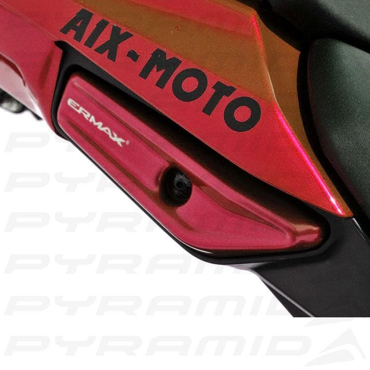 Ermax Grab Rail Cover Kit | Metallic Red (Candy Fire Red) | Kawasaki Ninja 1000 2011>2016-E750315079-Grab Rail Covers-Pyramid Motorcycle Accessories