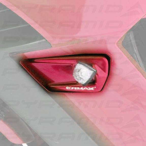 Ermax Grab Rail Cover Kit | Metallic Red (Candy Fire Red) | Kawasaki Ninja 1000 2011>2016-E750315079-Grab Rail Covers-Pyramid Motorcycle Accessories