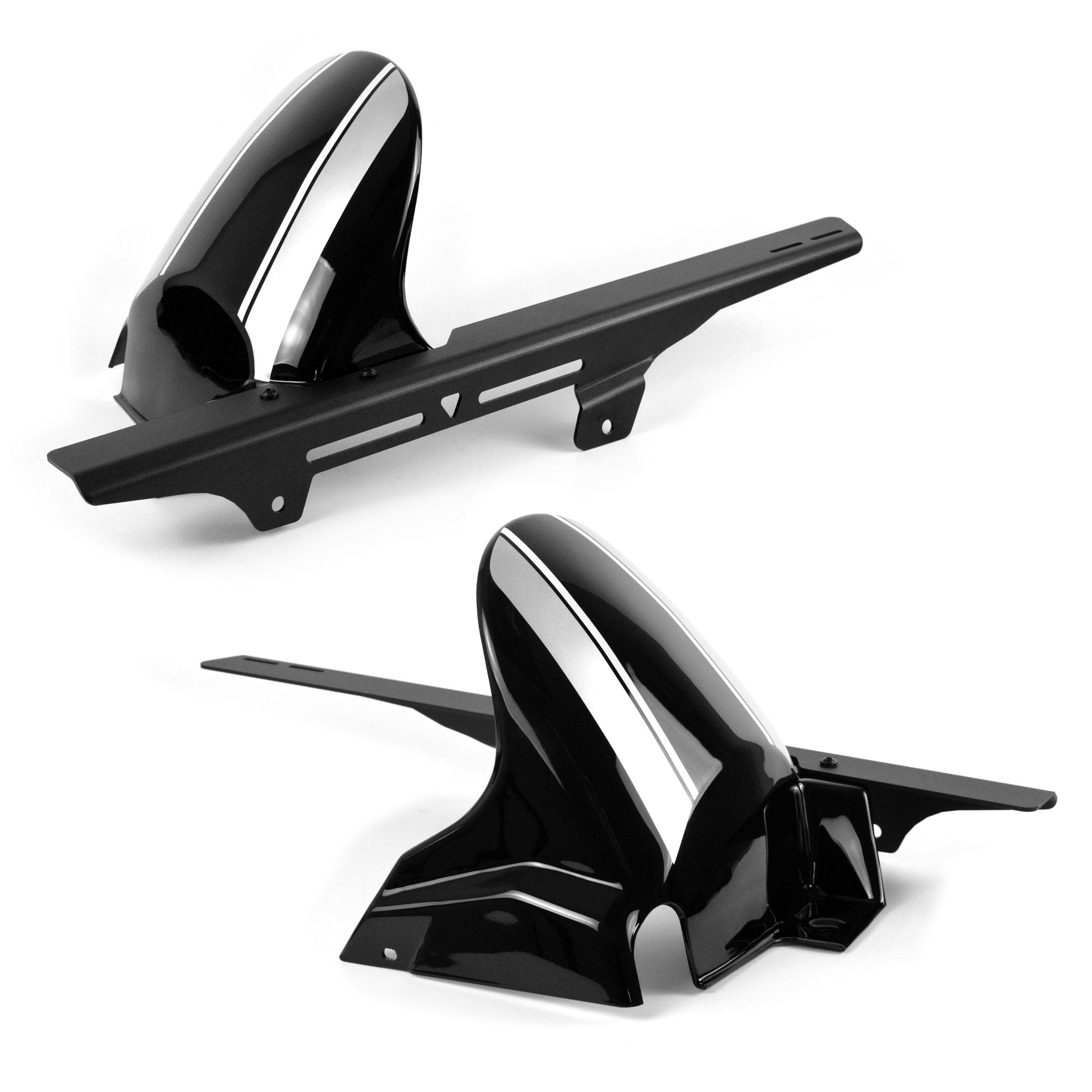 Ermax Hugger | Ebony [H8]/Silver/White | Kawasaki Z 900 RS 2017>Current -   Pyramid Motorcycle Accessories