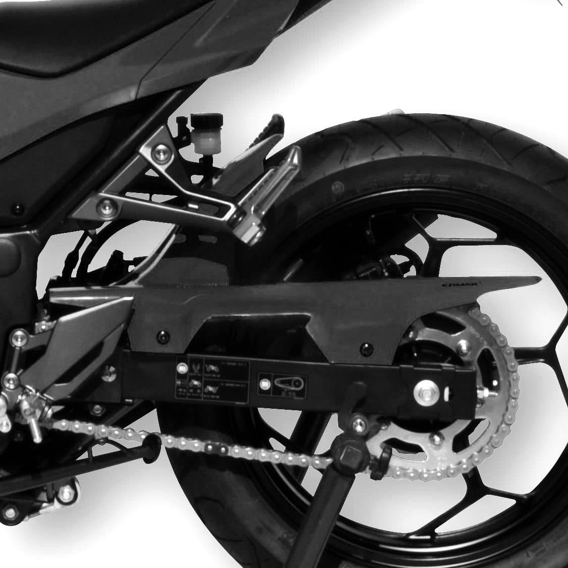 Ermax Hugger | Gloss Black (Ebony Black) | Kawasaki Ninja 300 2013>2017-Huggers-Pyramid Motorcycle Accessories