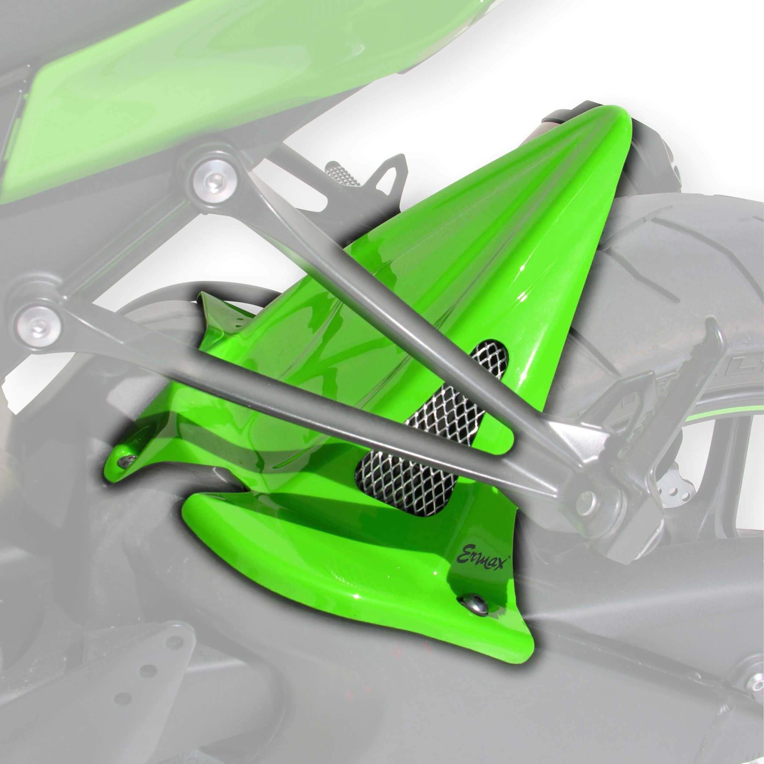 Ermax Hugger | Gloss Green (Lime Green) | Kawasaki ZX10-R 2008>2010-E730342069-Huggers-Pyramid Motorcycle Accessories