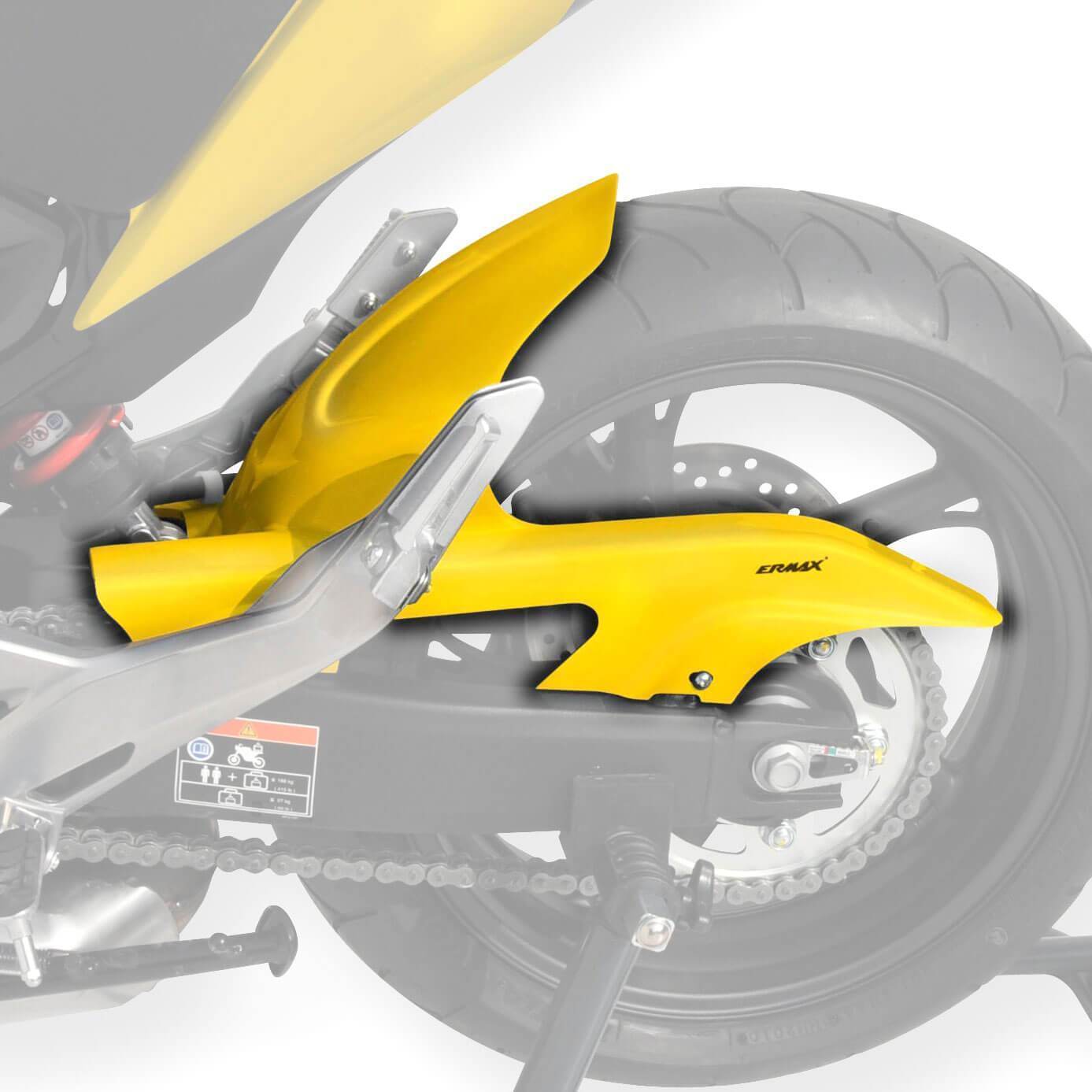 Ermax Hugger | Light Metallic Yellow (Pearl Sprint Yellow) | Honda CB 600 F Hornet 2011>2011-E730140098-Huggers-Pyramid Motorcycle Accessories