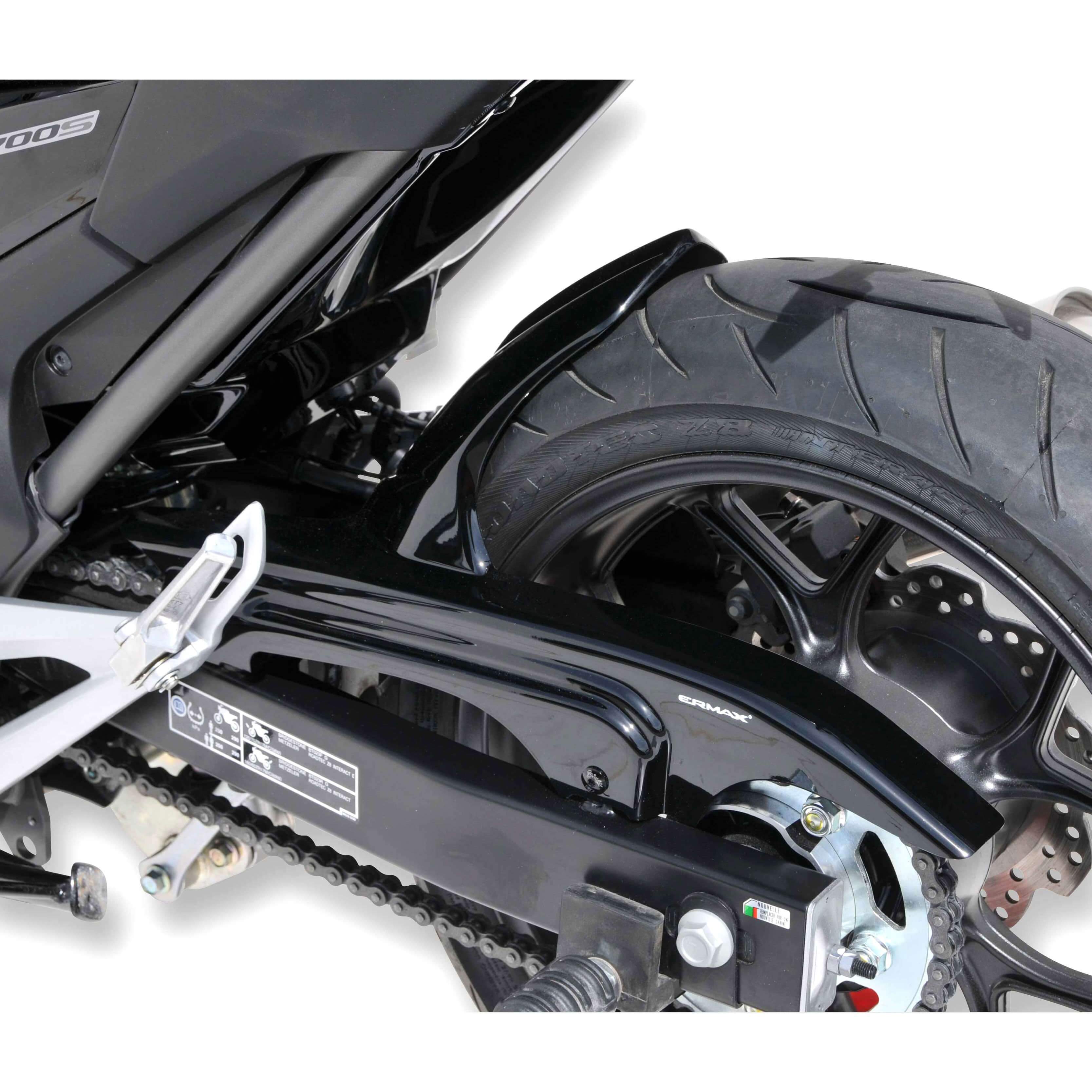 Ermax Hugger | Metallic Black (Ebony Black) | Honda NC 750 X 2014>2015-Huggers-Pyramid Motorcycle Accessories