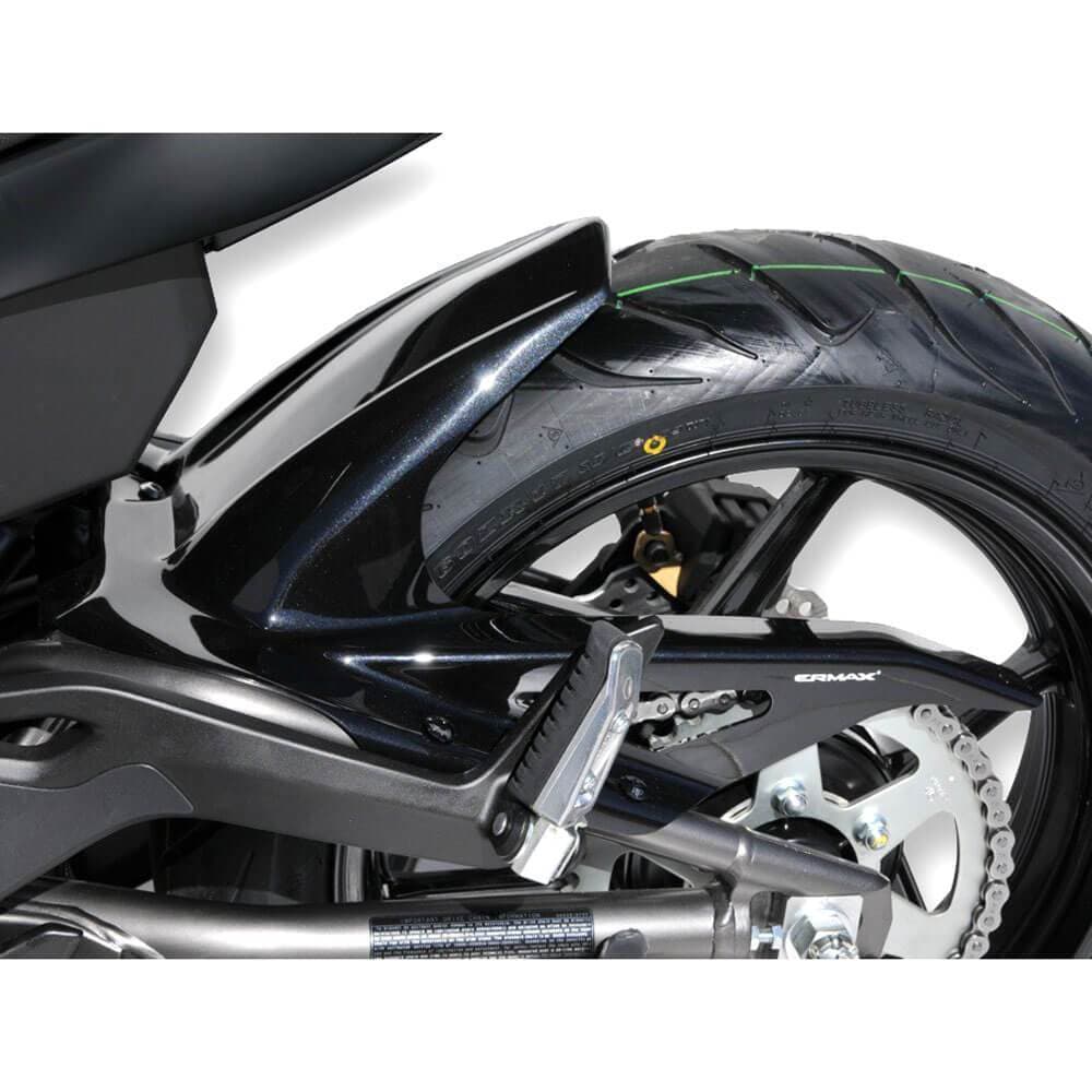 Ermax Hugger | Metallic Black (Metallic Spark Black) | Kawasaki ER-6F 2012>2015-Huggers-Pyramid Motorcycle Accessories