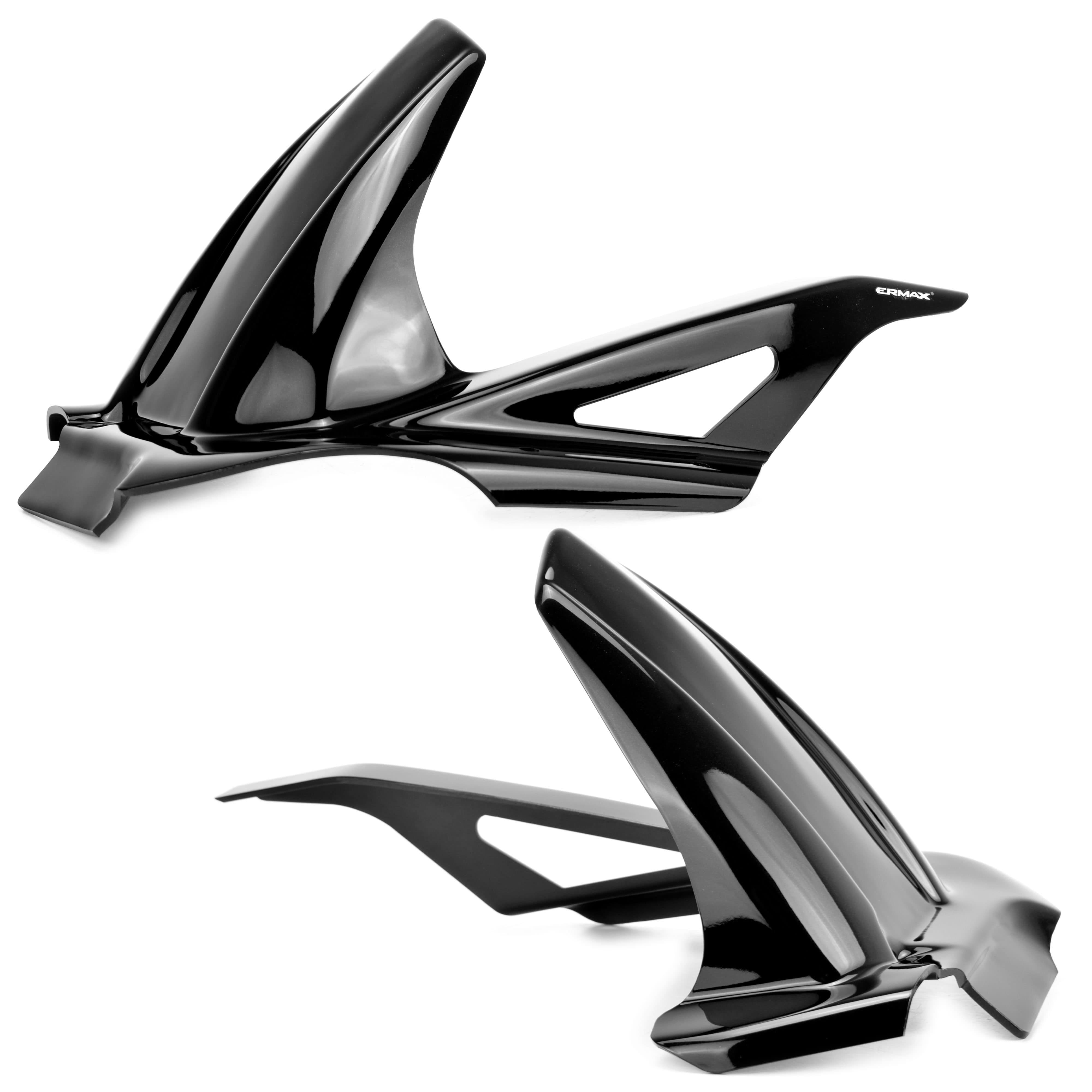 Ermax Hugger | Metallic Black (Metallic Spark Black) | Kawasaki ER-6F 2012>2015-Huggers-Pyramid Motorcycle Accessories