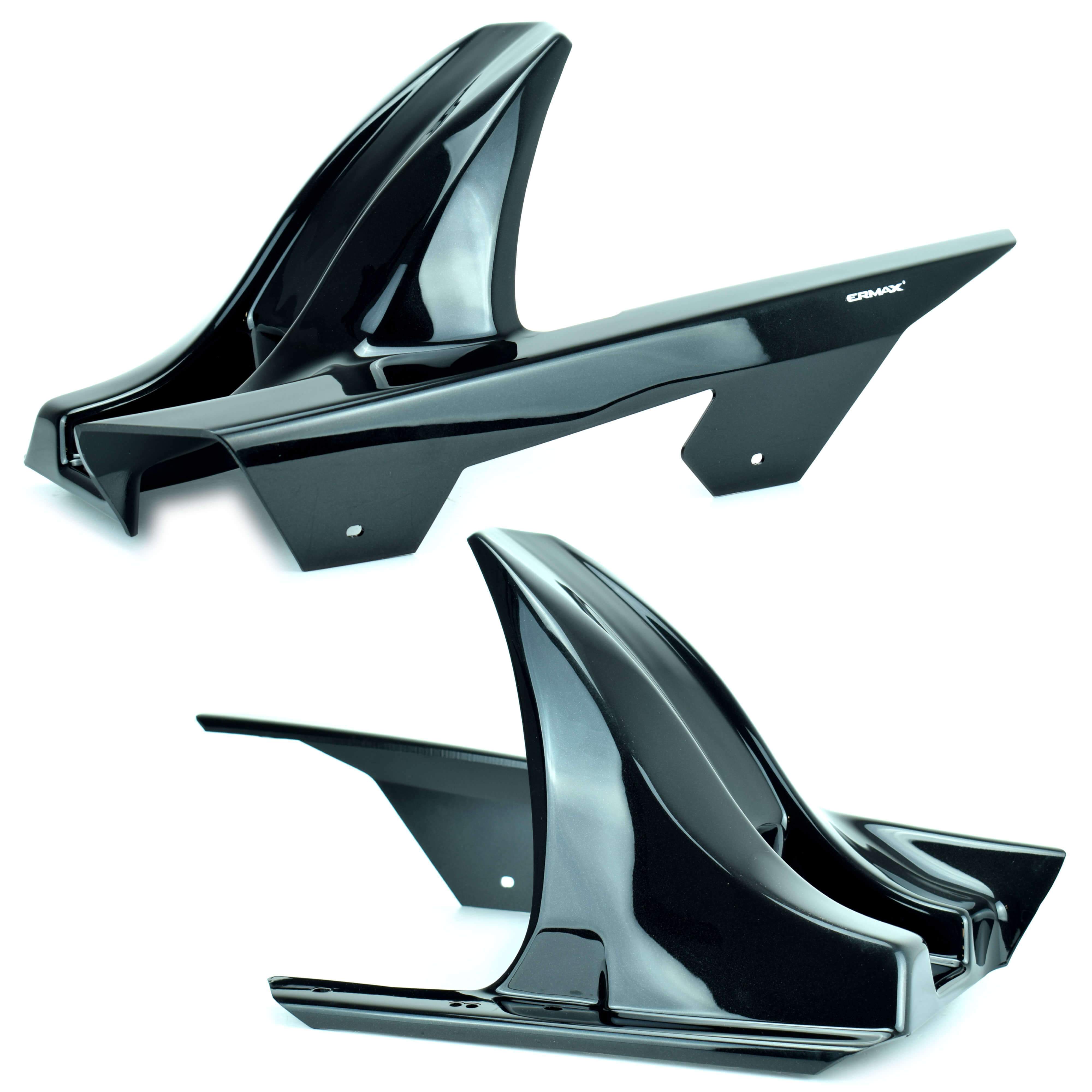 Ermax Hugger | Metallic Black (Metallic Spark Black) | Kawasaki Z 800 E 2013>2015-Huggers-Pyramid Motorcycle Accessories