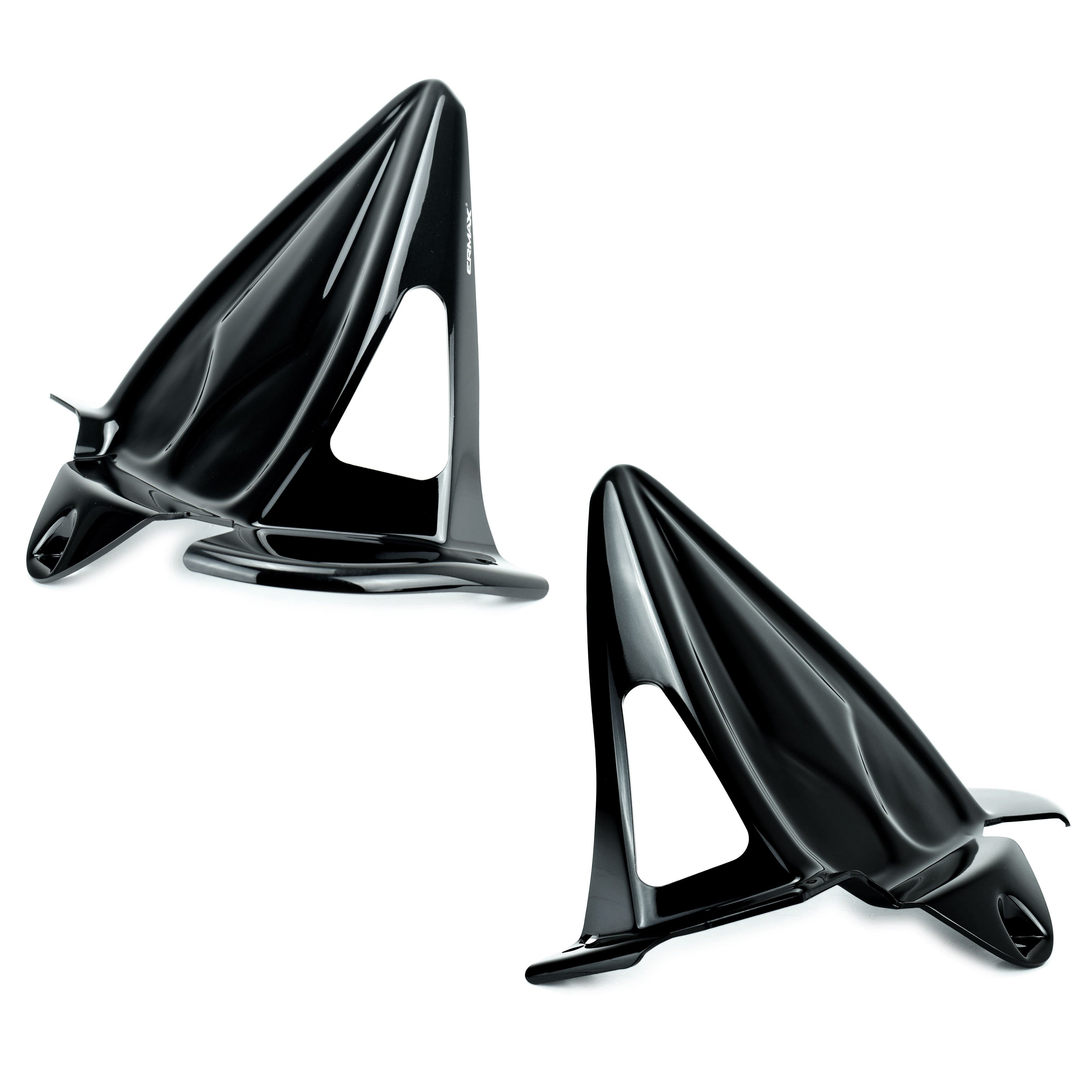 Ermax Hugger | Metallic Black (Metallic Spark Black) | Kawasaki ZX10-R 2010>2010-E730368069-Huggers-Pyramid Plastics