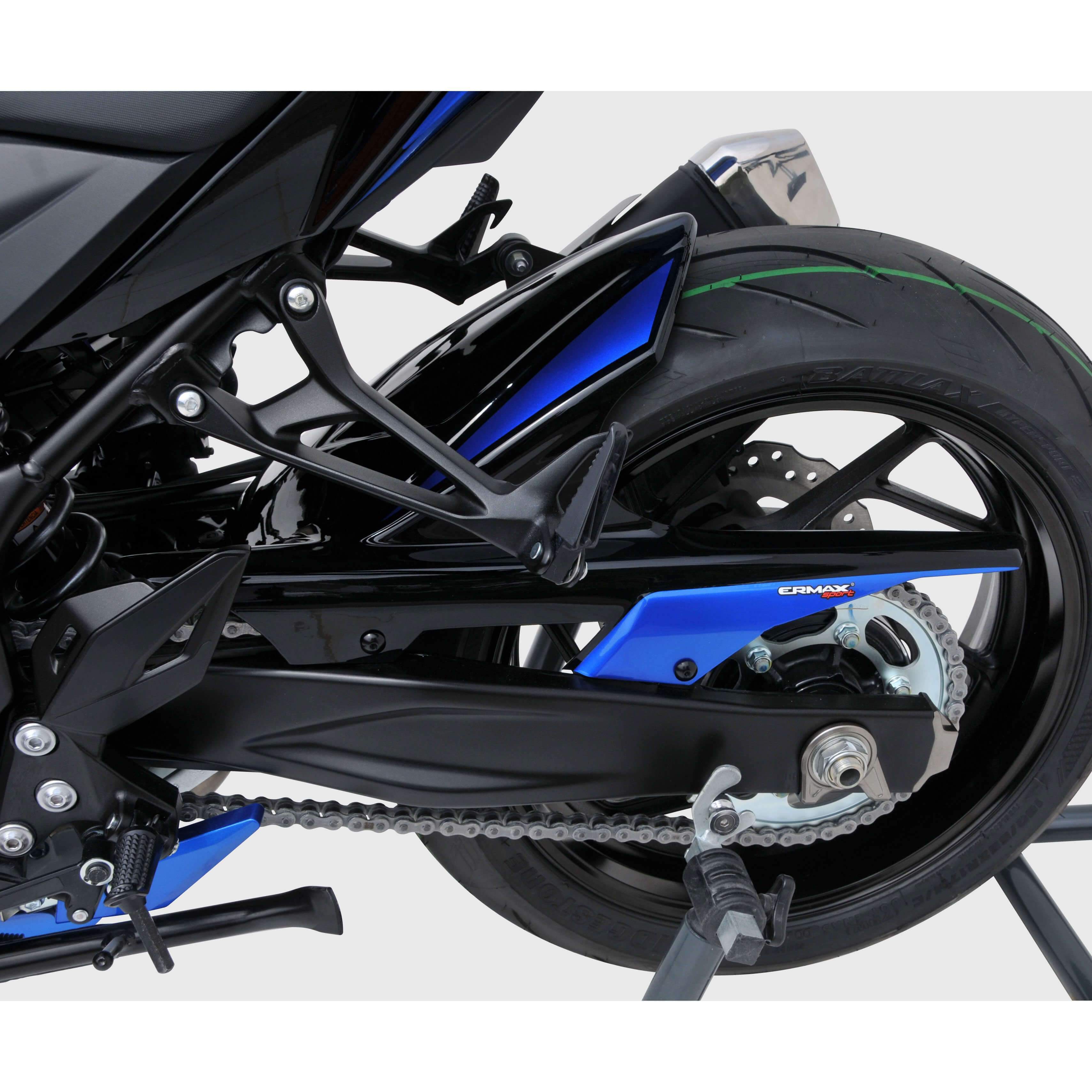 Ermax Hugger | Metallic Blue/Metallic Black (Triton Blue/Spark Black) | Suzuki GSX-S 750 2017>2021-E7304S89-KE-Huggers-Pyramid Motorcycle Accessories