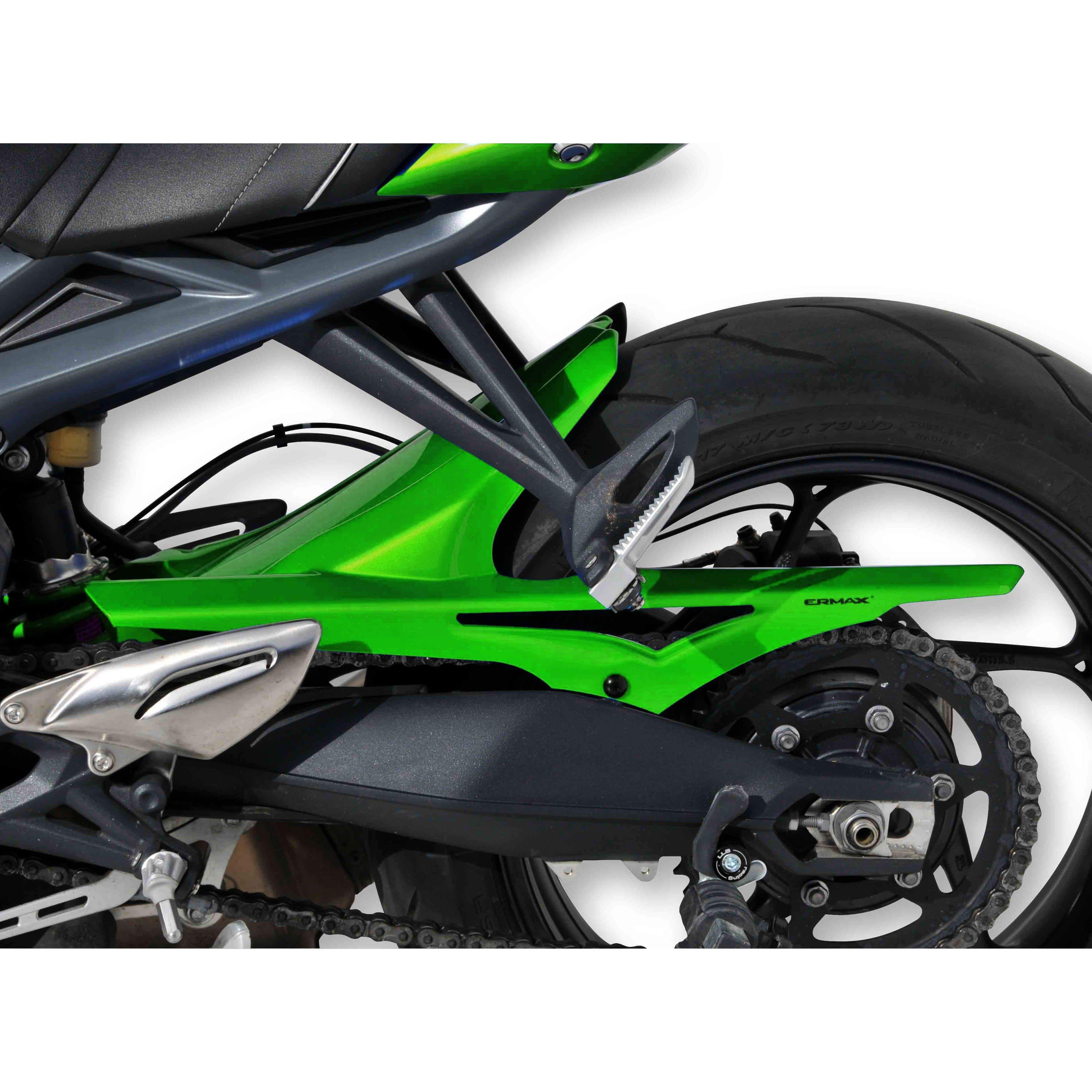 Ermax Hugger | Metallic Green (Cosmic Green) | Triumph Street Triple 675 R 2013>2013-E732124034-Huggers-Pyramid Motorcycle Accessories