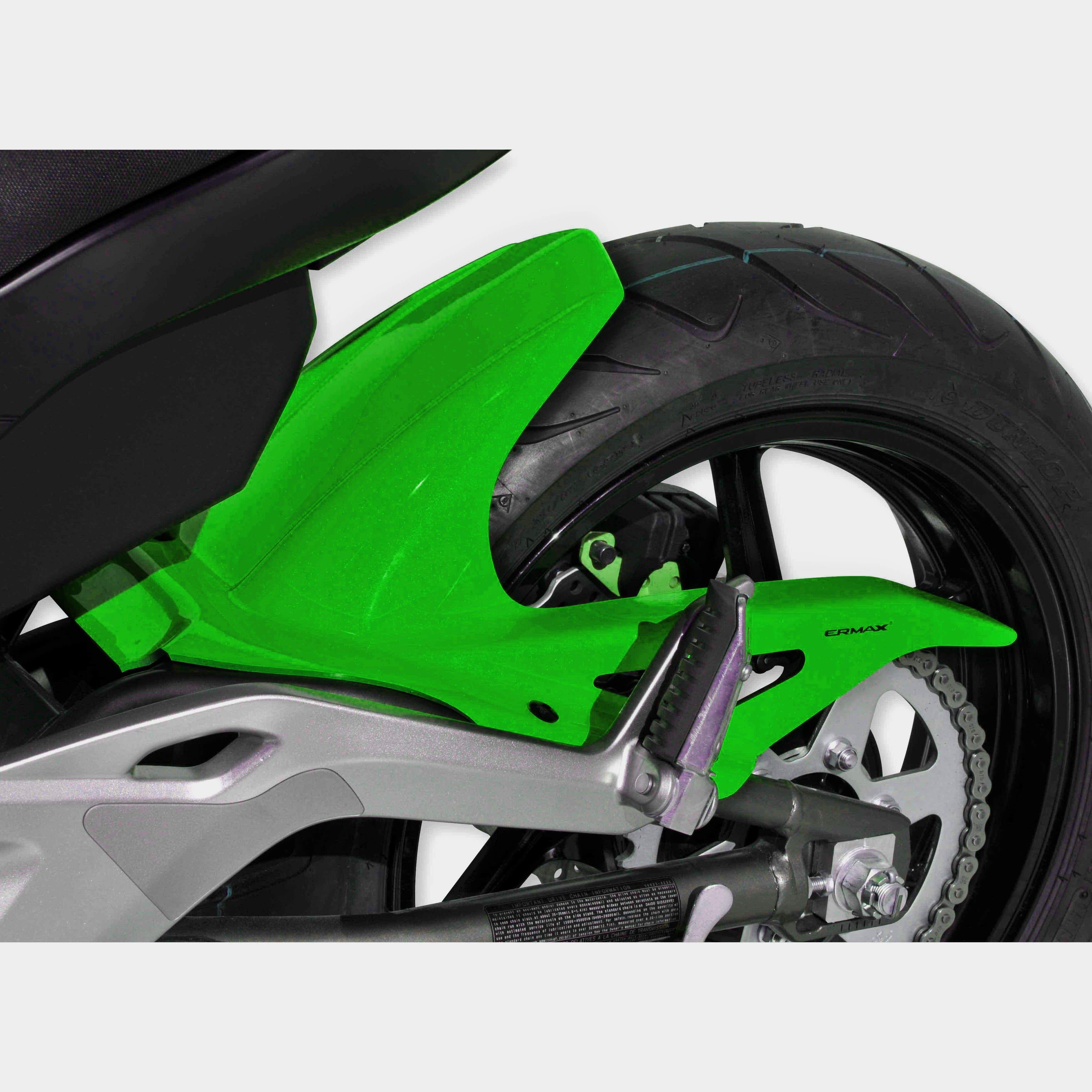 Ermax Hugger | Metallic Green (Golden Blazed Green) | Kawasaki ER-6F 2012>2015-E730322082-Huggers-Pyramid Plastics
