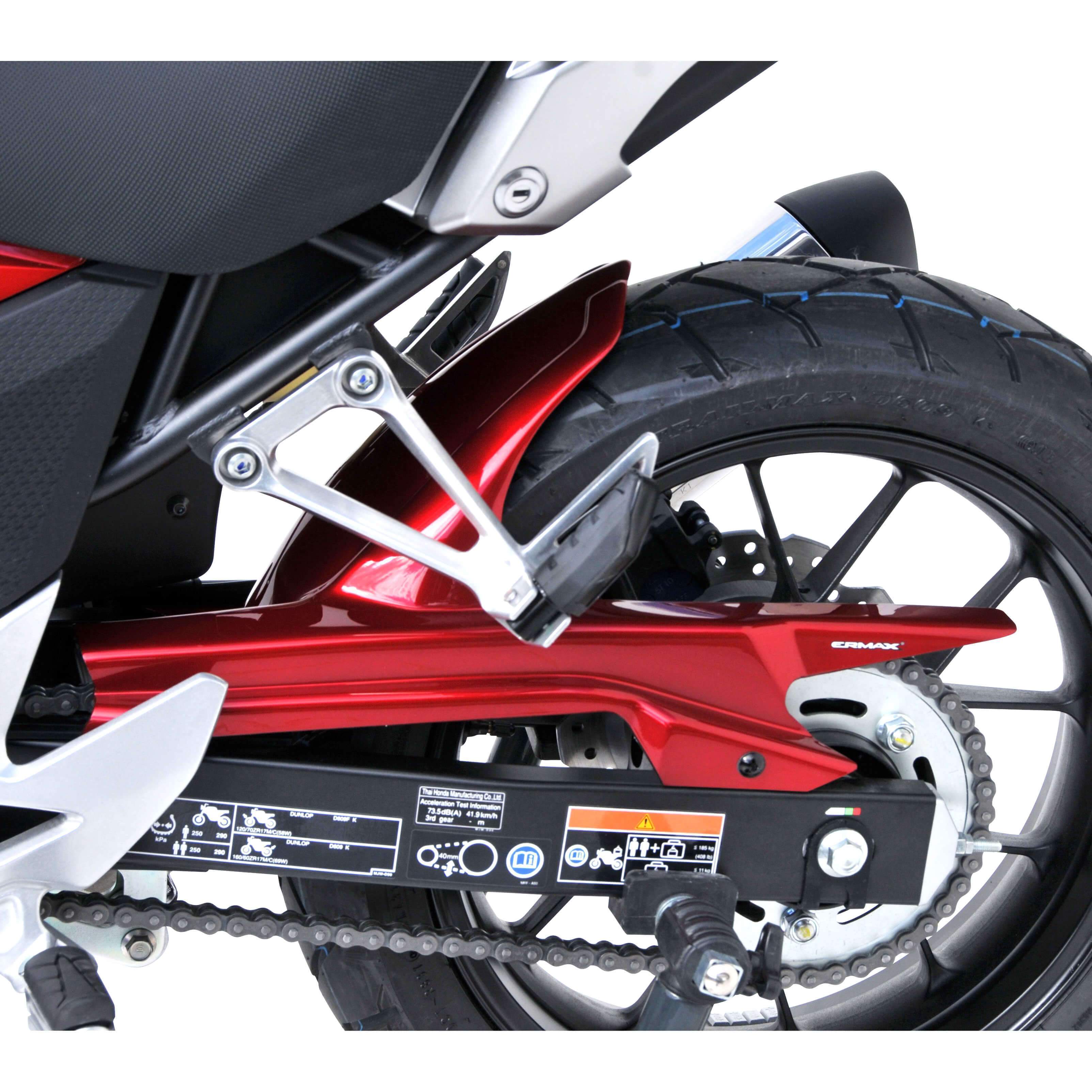 Ermax Hugger | Metallic Red (Millenium Red) | Honda CB 500 X 2016>2018-Huggers-Pyramid Motorcycle Accessories