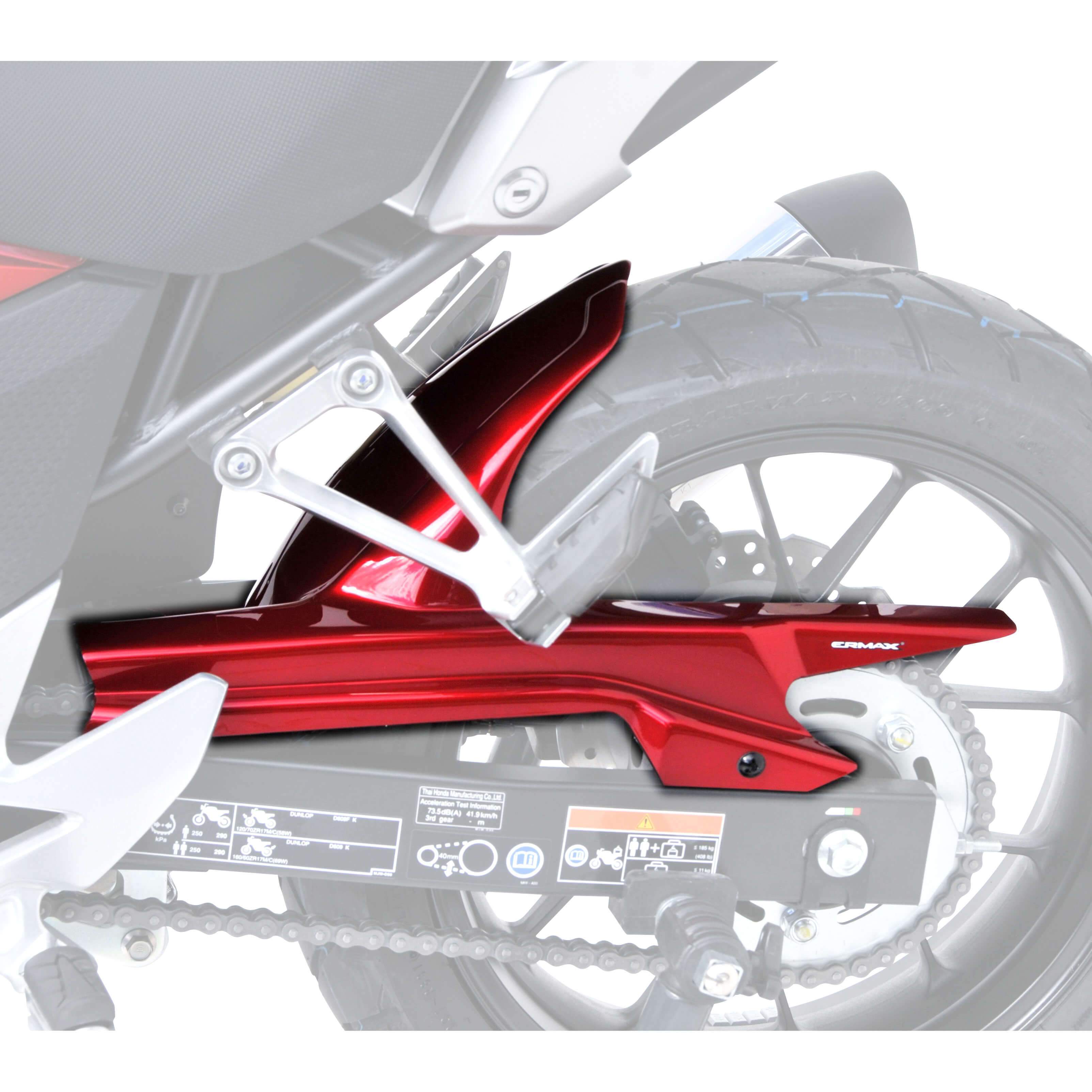 Ermax Hugger | Metallic Red (Millenium Red) | Honda CB 500 X 2016>2018-E730119156-Huggers-Pyramid Plastics