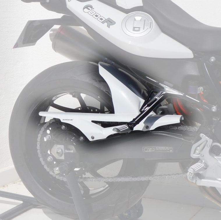 Ermax Hugger | Metallic White (Alpine White) | BMW F800 R 2009>2014-E731012005-Huggers-Pyramid Motorcycle Accessories