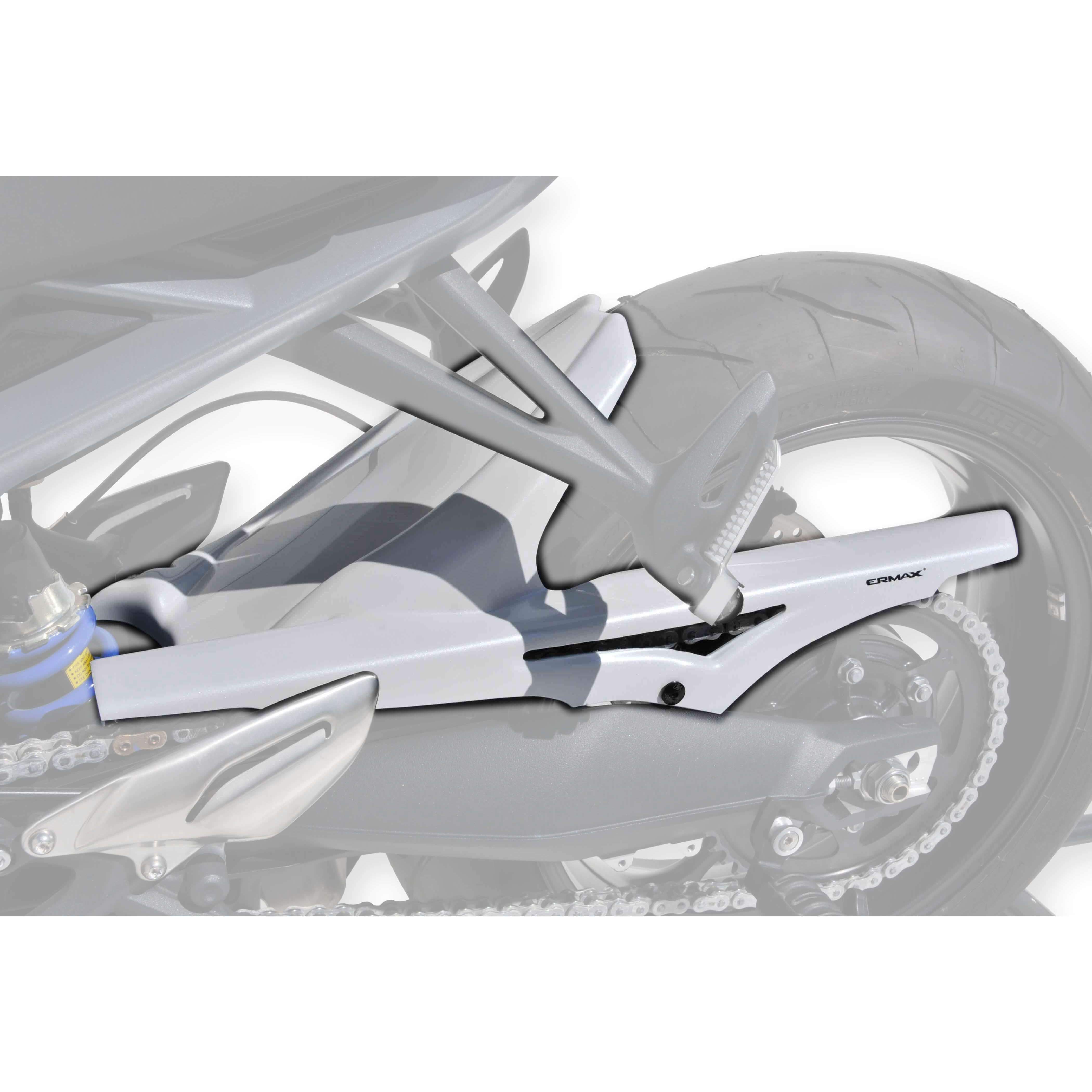 Ermax Hugger | Metallic White (Crystal White) | Triumph Street Triple 675 2013>2015-E732112034-Huggers-Pyramid Motorcycle Accessories
