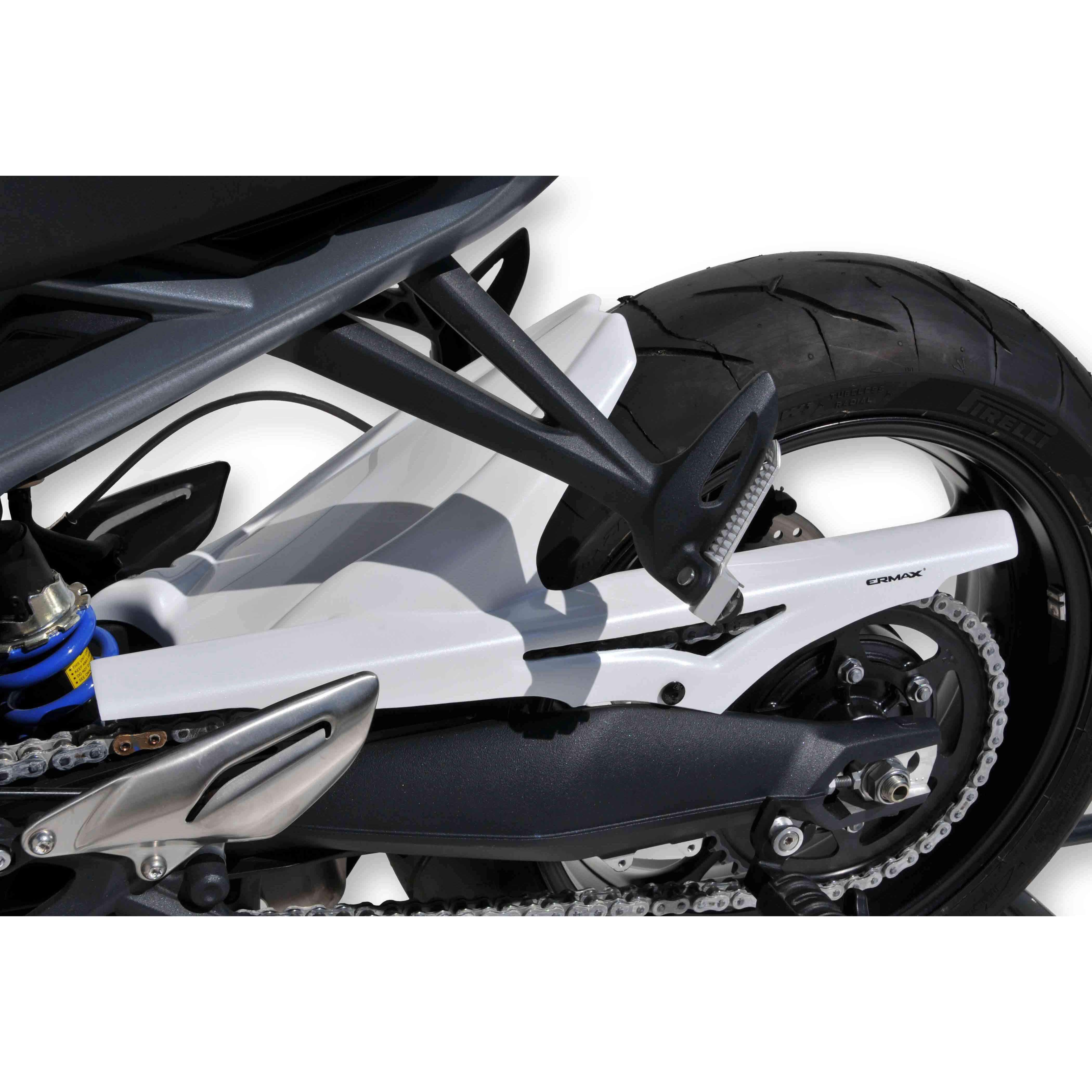 Ermax Hugger | Metallic White (Crystal White) | Triumph Street Triple 675 R 2013>2015-Huggers-Pyramid Motorcycle Accessories
