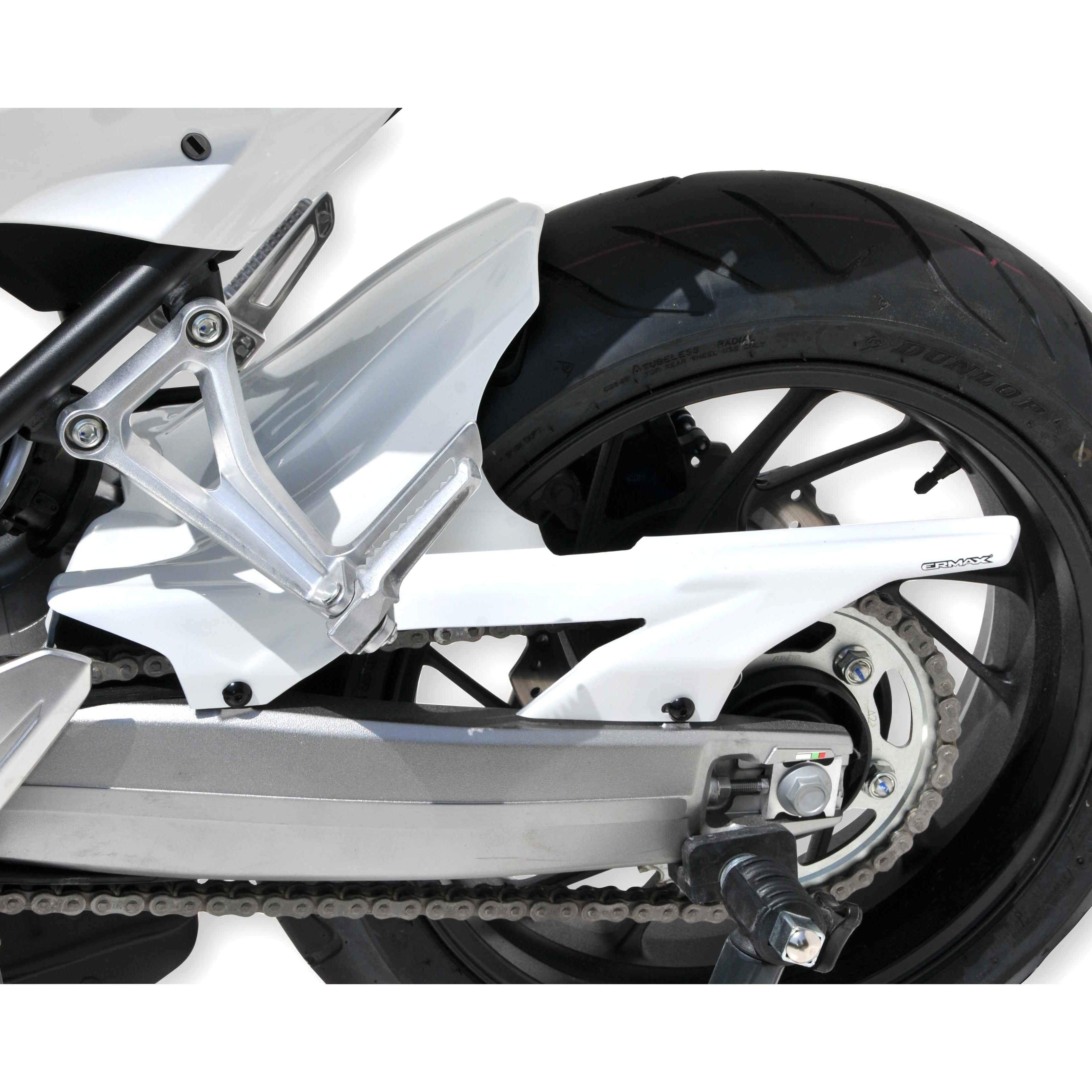 Ermax Hugger | Metallic White (Pearl Himalaya White) | Honda CB 650 F 2014>2015-E730121150-Huggers-Pyramid Motorcycle Accessories